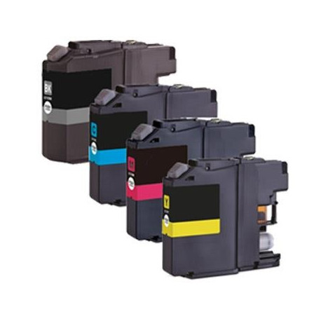 Pack de 4 cartouches couleurs XL génériques pour Brother DCP J4110dw / MFC J4410dw...