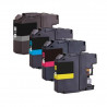 Pack de 4 cartouches couleurs XL génériques pour Brother DCP J4110dw / MFC J4410dw...