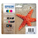 Pack 4 Cartouches d'encre noir XL et 3 couleur Std Epson pour WorkForce WF-2830dwf ... (n°603XL/603) 