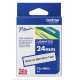 Cassette à ruban Brother pour étiqueteuse Noir sur Argent Mat (TZe-M951)  24mm