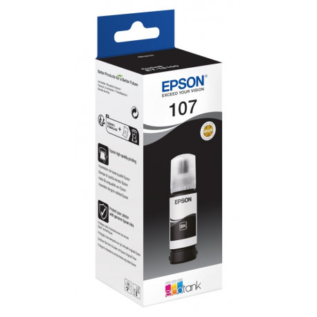 Cartouche Encre Noire EPSON pour EcoTank ET-18100, ...(N°107)