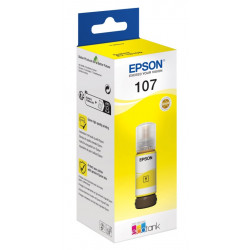 Cartouche Encre Jaune EPSON pour EcoTank ET-18100, ...(N°107)