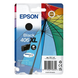 Cartouches d'encre Noire XL Epson pour WorkForce pro WF-3920, WF-3925, WF-4920, ...(n°406XL) (Parapluie) 