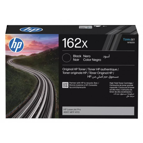 Toner noir Haute Capacité HP pour LaserJet Pro 4007, MFP 4113 ... (162X)