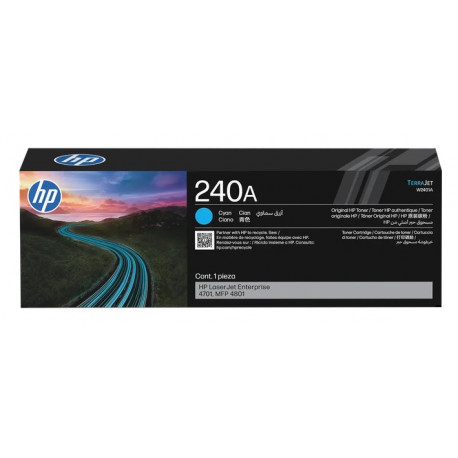 Toner Cyan HP pour LaserJet Enterprise 4701, MFP 4801, ... (240A)
