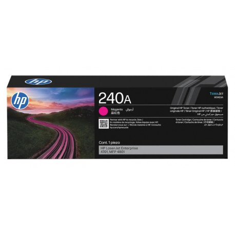 Toner Magenta HP pour LaserJet Enterprise 4701, MFP 4801, ... (240A)