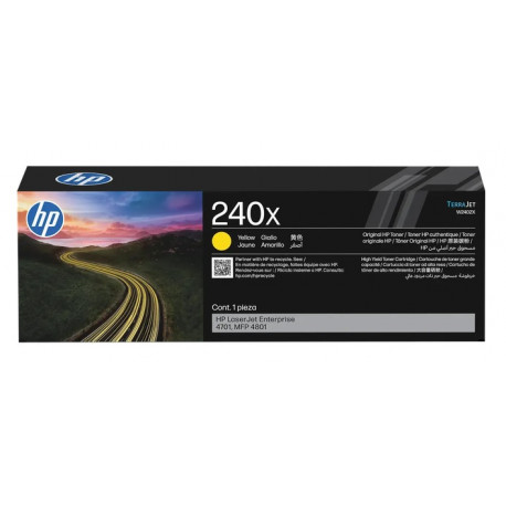 Toner Jaune Haute Capcaité HP pour LaserJet Enterprise 4701, MFP 4801, ... (240X)