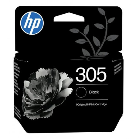 Cartouche Jet d'encre HP N°305 Noir (120 pages)