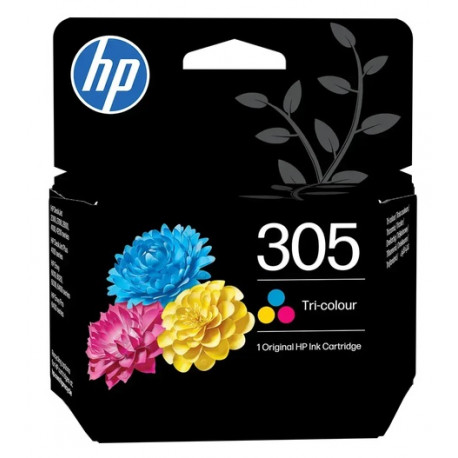 Cartouche Jet d'encre HP N°305 Couleur (100 pages)