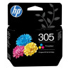 Cartouche Jet d'encre HP N°305 Couleur (100 pages)