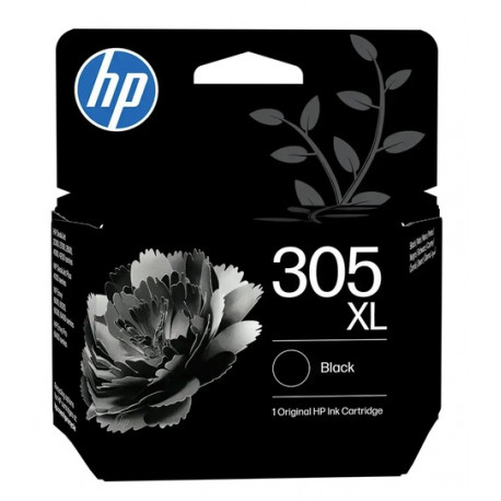 Cartouche Jet d'encre Haute Capacité HP N°305XL Noir (240 pages)