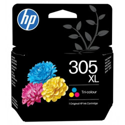 Cartouche Jet d'encre Haute Capacité HP N°305XL Couleur (240 pages)