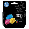 Cartouche Jet d'encre Haute Capacité HP N°305XL Couleur (240 pages)