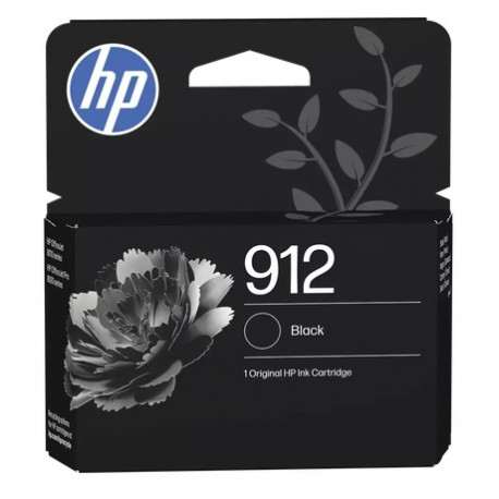 Cartouche jet d'encre Noir HP pour Office Jet Pro 8012 / 8022 ....(N°912)