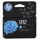 Cartouche jet d'encre Cyan HP pour Office Jet Pro 8012 / 8022 ....(N°912)
