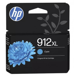Cartouche jet d'encre Cyan haute capacité HP pour Office Jet Pro 8012 / 8022 ....(N°912XL)