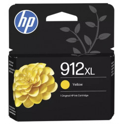 Cartouche jet d'encre Jaune haute capacité HP pour Office Jet Pro 8012 / 8022 ....(N°912XL)