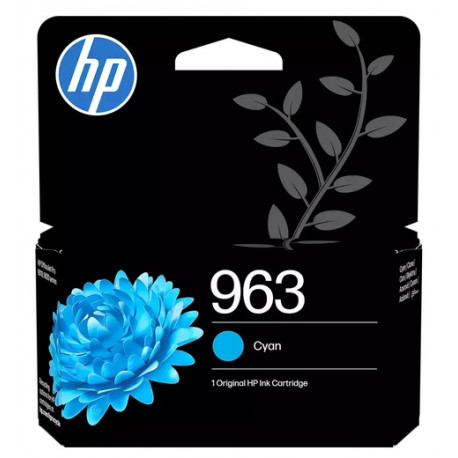 Cartouche jet d'encre Cyan HP pour Office Jet Pro 9010 / 9020 ....(N°963)