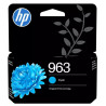 Cartouche jet d'encre Cyan HP pour Office Jet Pro 9010 / 9020 ....(N°963)