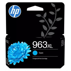 Cartouche jet d'encre Cyan Haute capacité HP pour Office Jet Pro 9010 / 9020 ....(N°963XL)