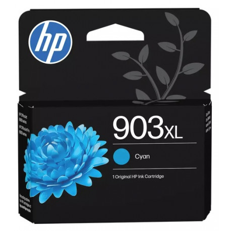 Cartouche jet d'encre Cyan Haute capacité HP pour Office Jet Pro 6960 / 6970 ....(N°903XL)