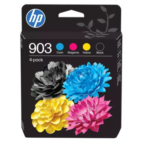 Pack 4 encres HP pour Office Jet Pro 6960 / 6970 ....(N°903)