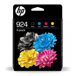 Pack 4 Cartouches Jet d'encre N, C, M, Y  HP N°924 