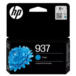 Cartouche Jet d'encre Haute Capacité HP N°937 Cyan (800 pages)