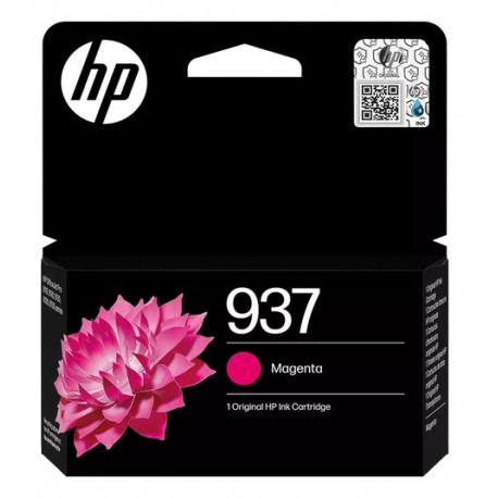 Cartouche Jet d'encre Haute Capacité HP N°937 Magenta (800 pages)