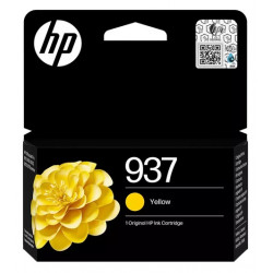 Cartouche Jet d'encre Haute Capacité HP N°937 Jaune (800 pages)