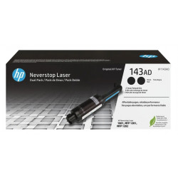 Pack de 2 Toner noir HP pour Neverstop 1001nw, MFP1201n, ... (143A)