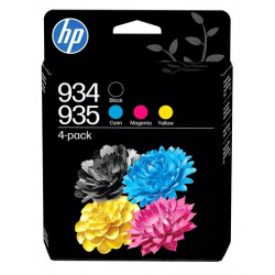 Pack 4 Cartouches jet d'encre pour HP Office Jet Pro 6230 / 6830 ....(N° 934 + N°935)