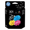 Pack noir + couleurs HP pour Deskjet 1050 / 2050 / 3050 ... (N°301) (J3M81AE remplacé par N9J72AE)