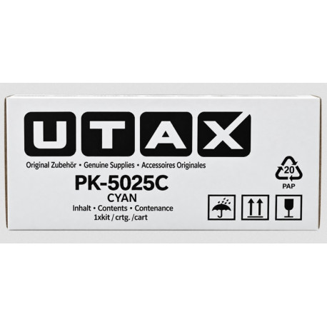 Toner Cyan UTAX - TA pour P-C2651dw... (3 200 pages - PK5025C)
