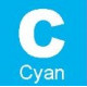 Toner Cyan haute qualité générique pour copieur Sharp  MX C557F, C607P... (MXC55TC)
