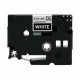 Cassette à ruban Brother pour étiqueteuse blanc sur Noir (TZ-325) 9mm