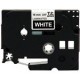 Cassette à ruban Brother pour étiqueteuse blanc sur noir (TZ-355)  24mm