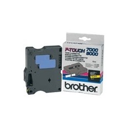 Cassette rubans Brother 6 mm Noir/Jaune