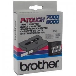 Cassette rubans Brother 12 mm Noir/transparent