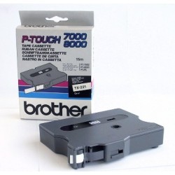 Cassette rubans Brother 12 mm blanc/noir