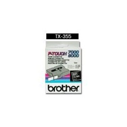 Cassette ruban Brother 24mm Blanc / noir