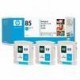 Multipack 3 cartouches Encre Cyan HP (n° 85)