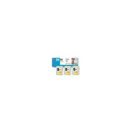 Multipack 3 cartouches Encre Jaune HP (n° 85)