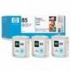 Multipack 3 cartouches Encre Cyan Clair HP (n° 85)