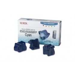 3 x Encre solide cyan Xerox pour Phaser 8560 / 8560mfp