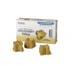 3 x Encre solide jaune Xerox pour Phaser 8560 / 8560mfp