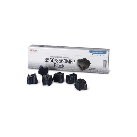 6 x Encre solide black Xerox pour Phaser 8560 / 8560mfp