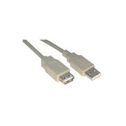 RALLONGE USB 2.0 TYPE A M/F 2M