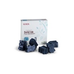6 x Sticks Encre solide cyan Xerox pour Phaser 8860 / 8860MFP