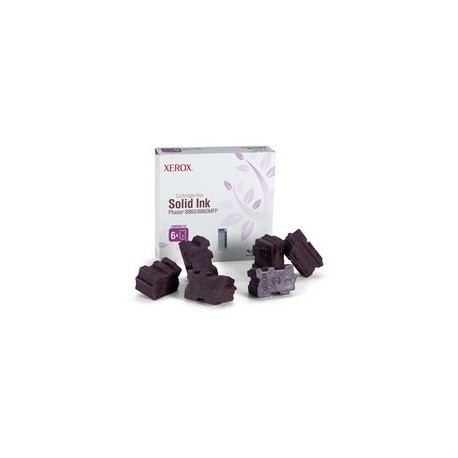 6 x Sticks Encre solide magenta Xerox pour Phaser 8860 / 8860MFP